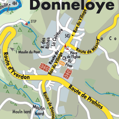 Stadtplan Donneloye
