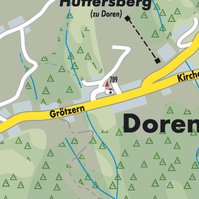 Stadtplan Doren