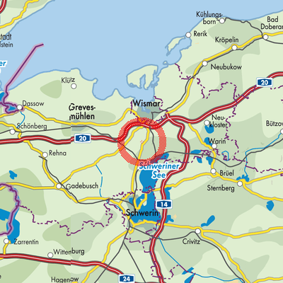 Landkarte Dorf Mecklenburg-Bad Kleinen