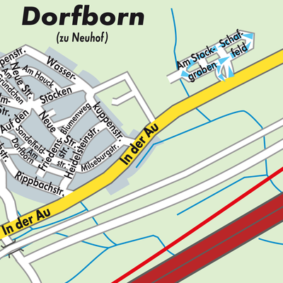 Stadtplan Dorfborn