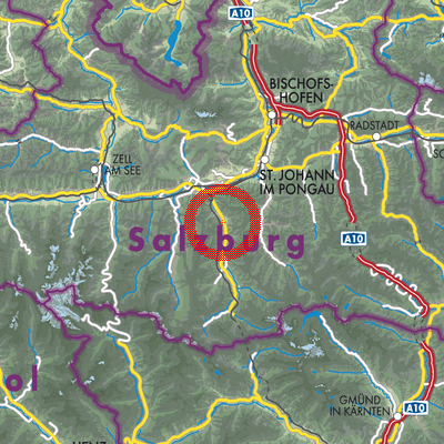 Landkarte Dorfgastein