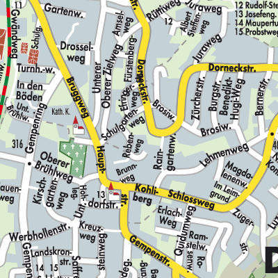 Stadtplan Dornach