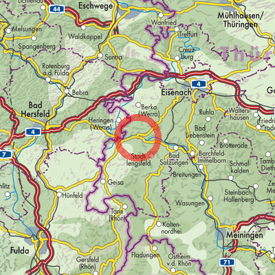 Landkarte Dorndorf