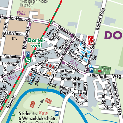Stadtplan Dortelweil