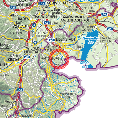 Landkarte Draßburg/Rasporak