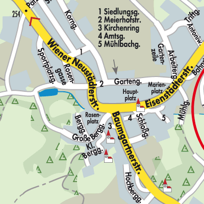 Stadtplan Draßburg/Rasporak