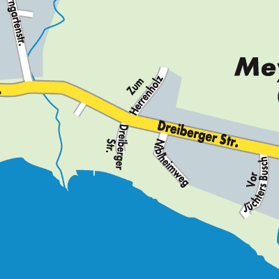 Stadtplan Dreibergen