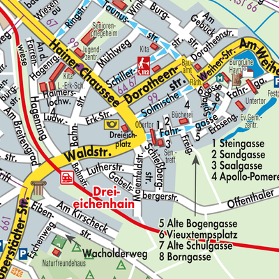 Stadtplan Dreieichenhain