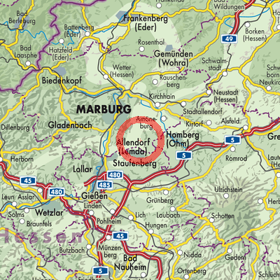Landkarte Dreihausen
