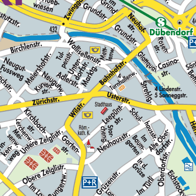 Stadtplan Dübendorf