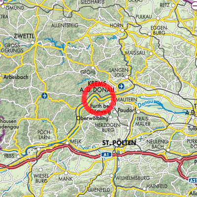 Landkarte Dürnstein