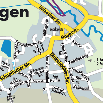 Stadtplan Dürrwangen