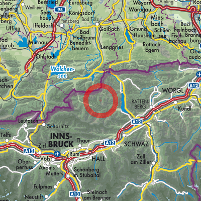 Landkarte Eben am Achensee