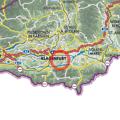 Landkarte Ebenthal in Kärnten