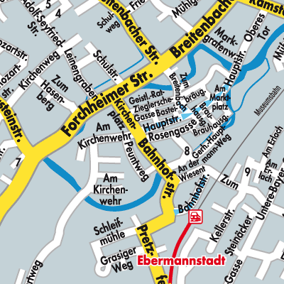 Stadtplan Ebermannstadt