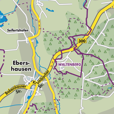 Übersichtsplan Ebershauser-Nattenhauser Wald