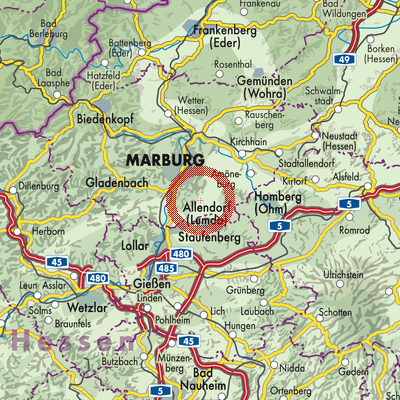 Landkarte Ebsdorf