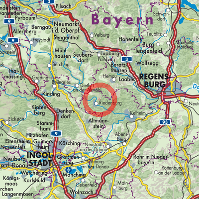 Landkarte Echendorf