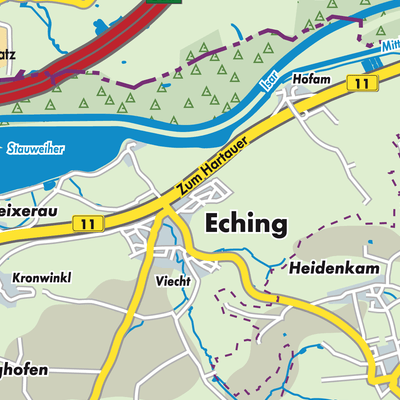 Übersichtsplan Eching