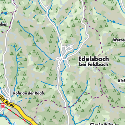 Übersichtsplan Edelsbach bei Feldbach