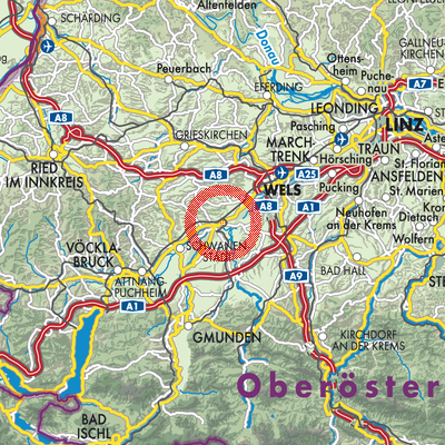 Landkarte Edt bei Lambach