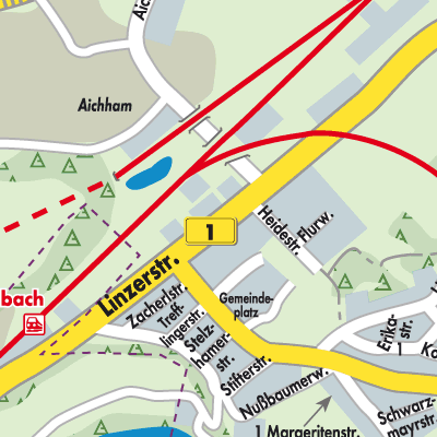 Stadtplan Edt bei Lambach