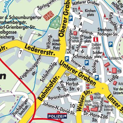 Stadtplan Eferding