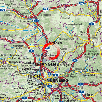Landkarte Effeltrich (VGem)