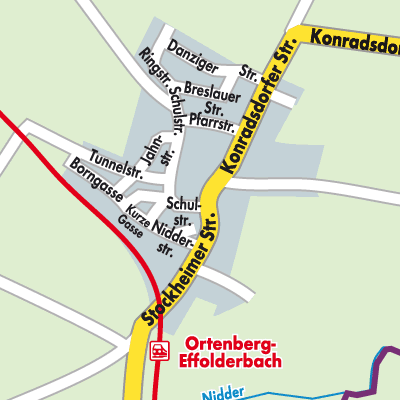 Stadtplan Effolderbach