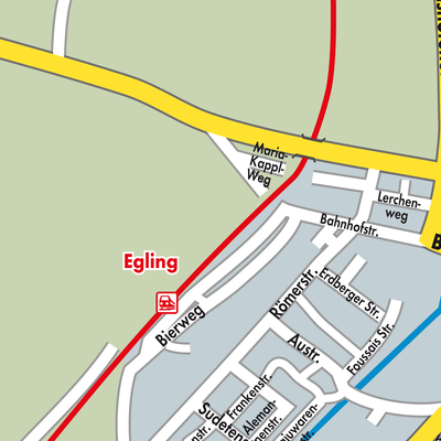 Stadtplan Egling an der Paar