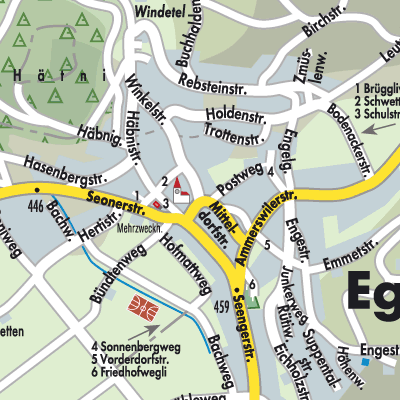 Stadtplan Egliswil