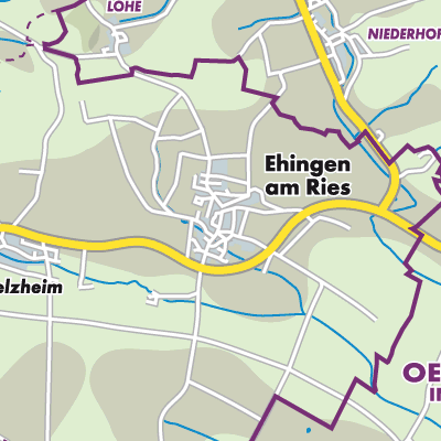 Übersichtsplan Ehingen a.Ries