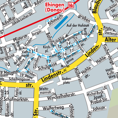 Stadtplan Ehingen (Donau)