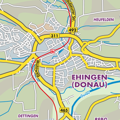 Übersichtsplan Ehingen (Donau)