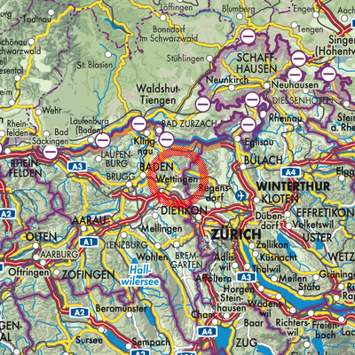 Landkarte Ehrendingen