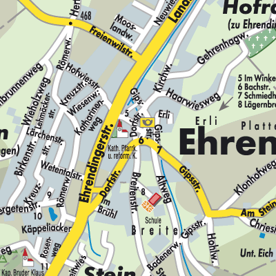 Stadtplan Ehrendingen