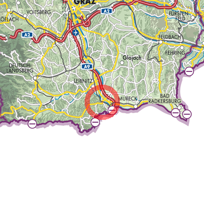 Landkarte Ehrenhausen an der Weinstraße