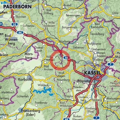 Landkarte Ehringen