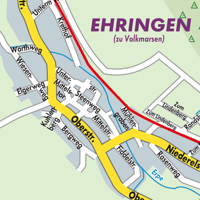 Stadtplan Ehringen