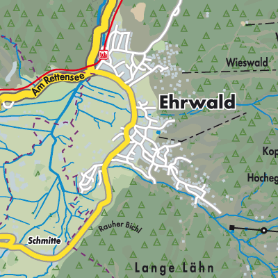 Ehrwald Stadtpl ne Und Landkarten