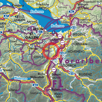 Landkarte Eichberg