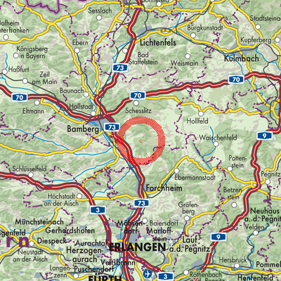 Landkarte Eichwald