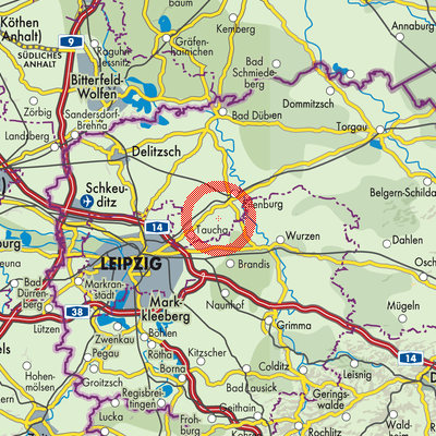 Landkarte Eilenburg-West