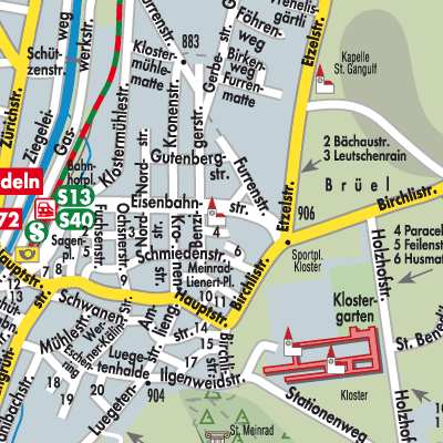 Stadtplan Einsiedeln