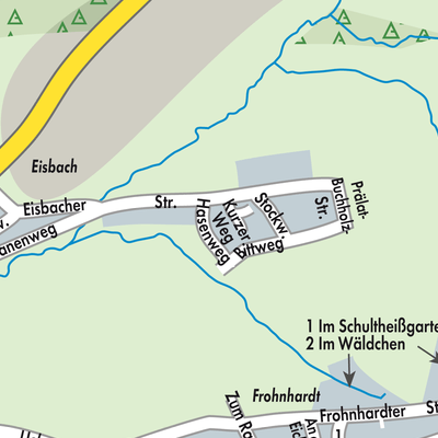 Stadtplan Eisbach