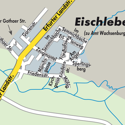 Stadtplan Eischleben