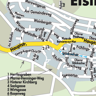Stadtplan Eisingen