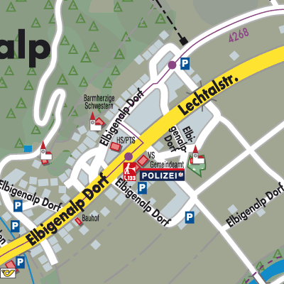 Stadtplan Elbigenalp