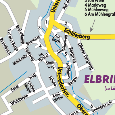 Stadtplan Elbrinxen
