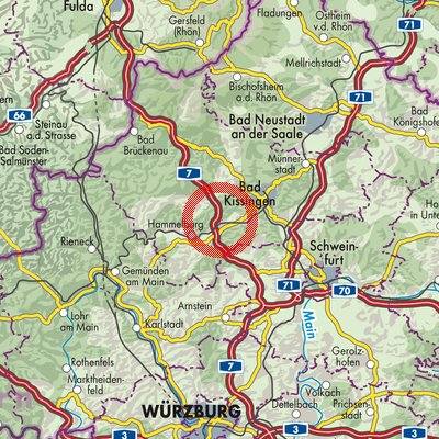 Landkarte Elfershausen (VGem)